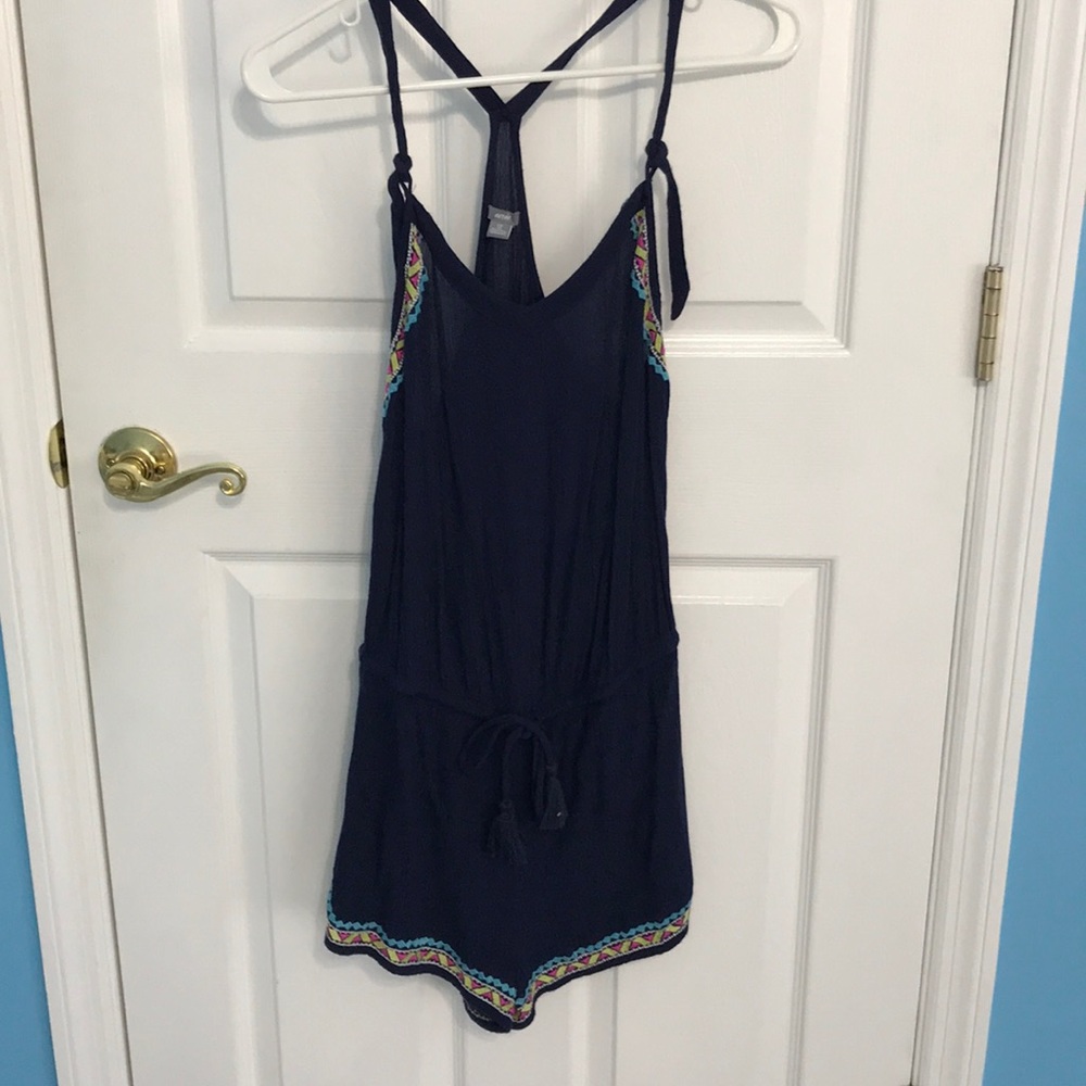 Navy Aerie Romper, Size Small